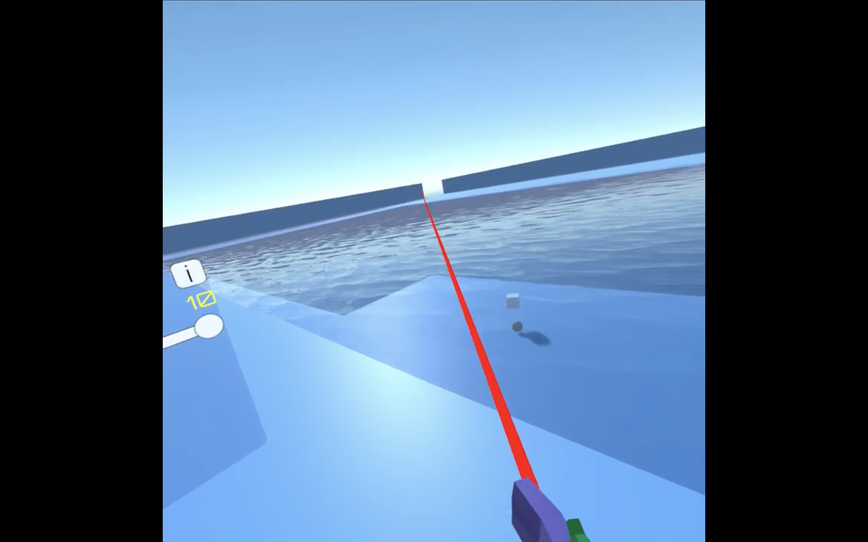VR Physics Game prototype interface